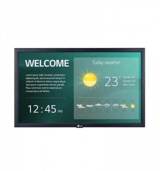 LG  LG 22SM3G-B Signage-Display Digital Beschilderung Flachbildschirm 54,6 cm (21.5") IPS WLAN 250 cdm² Full HD Schwarz Eingebauter Prozessor 167 