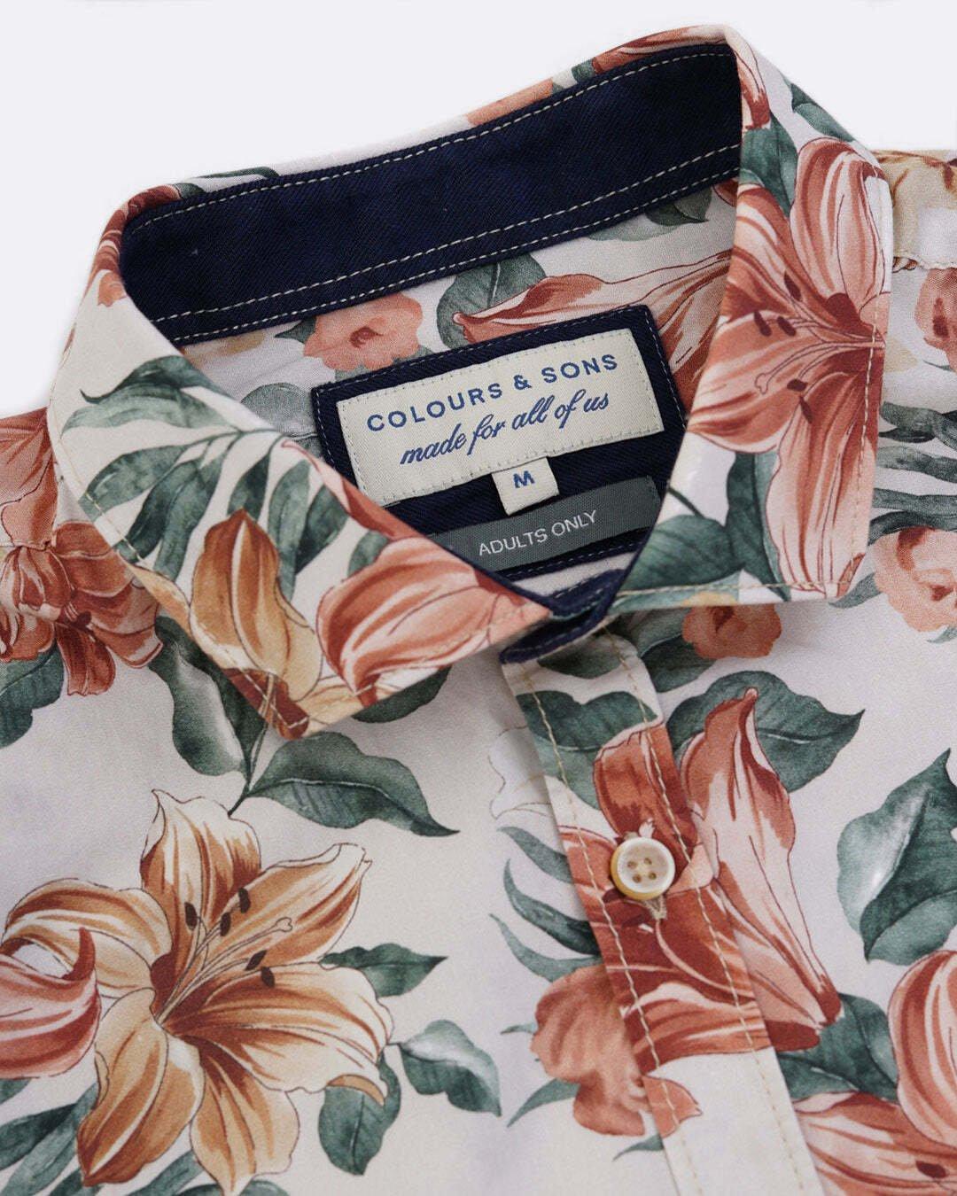 Colours & Sons  Chemise Shirt-Flower Print 