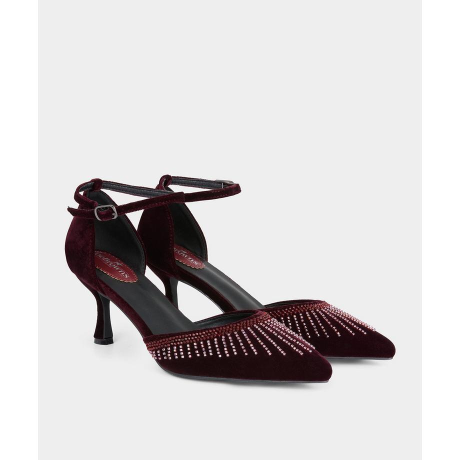 Joe Browns Schuhe mit Veloursabsatz und Perlenverzierung  