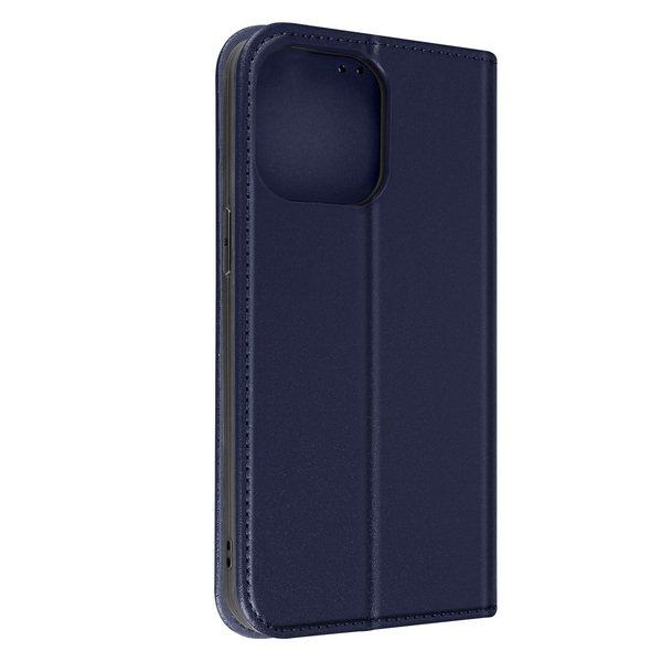 Avizar  Étui iPhone 14 Pro Cuir Bleu Nuit 