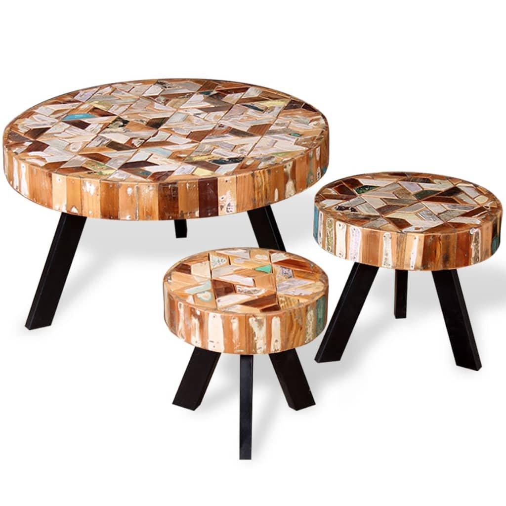 VidaXL Table basse bois  