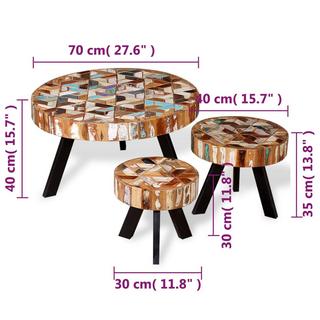 VidaXL Table basse bois  