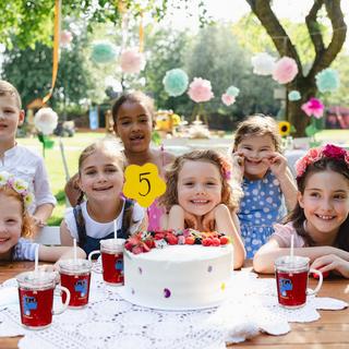 Northix 2er-Set Kindergläser mit Dinosaurier-Motiven  