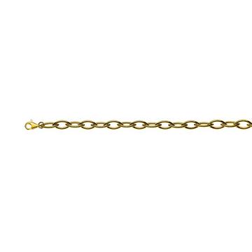 Collier Navette Gelbgold 750, 7.3x14.2mm, 45cm