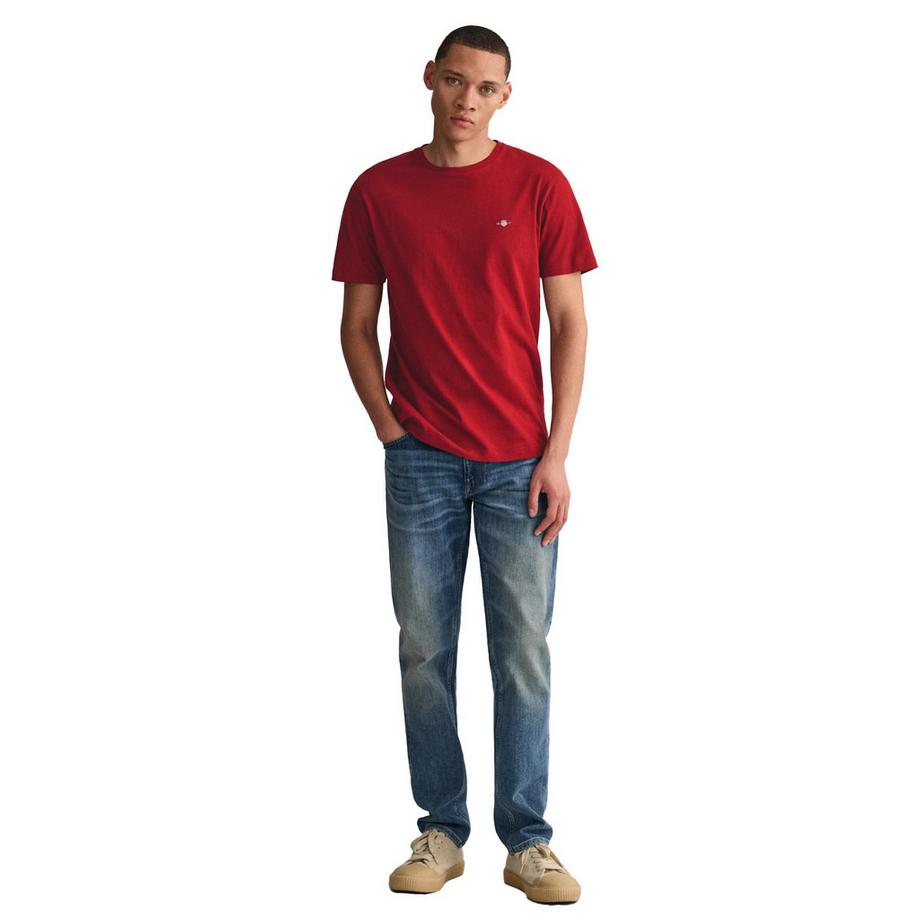 GANT Reg Shield T-shirt Vestibilità Comoda Confezione da 1  