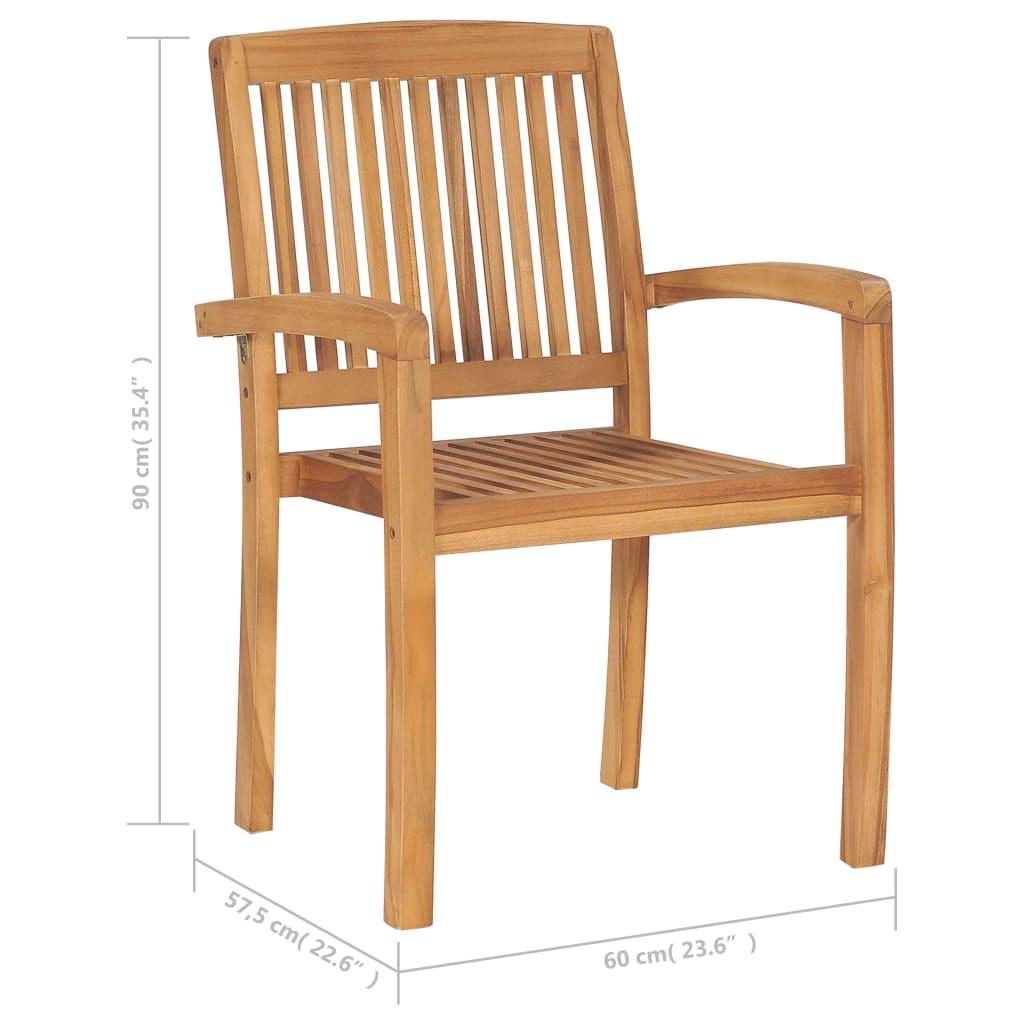 VidaXL sedia da giardino Teak riciclato  