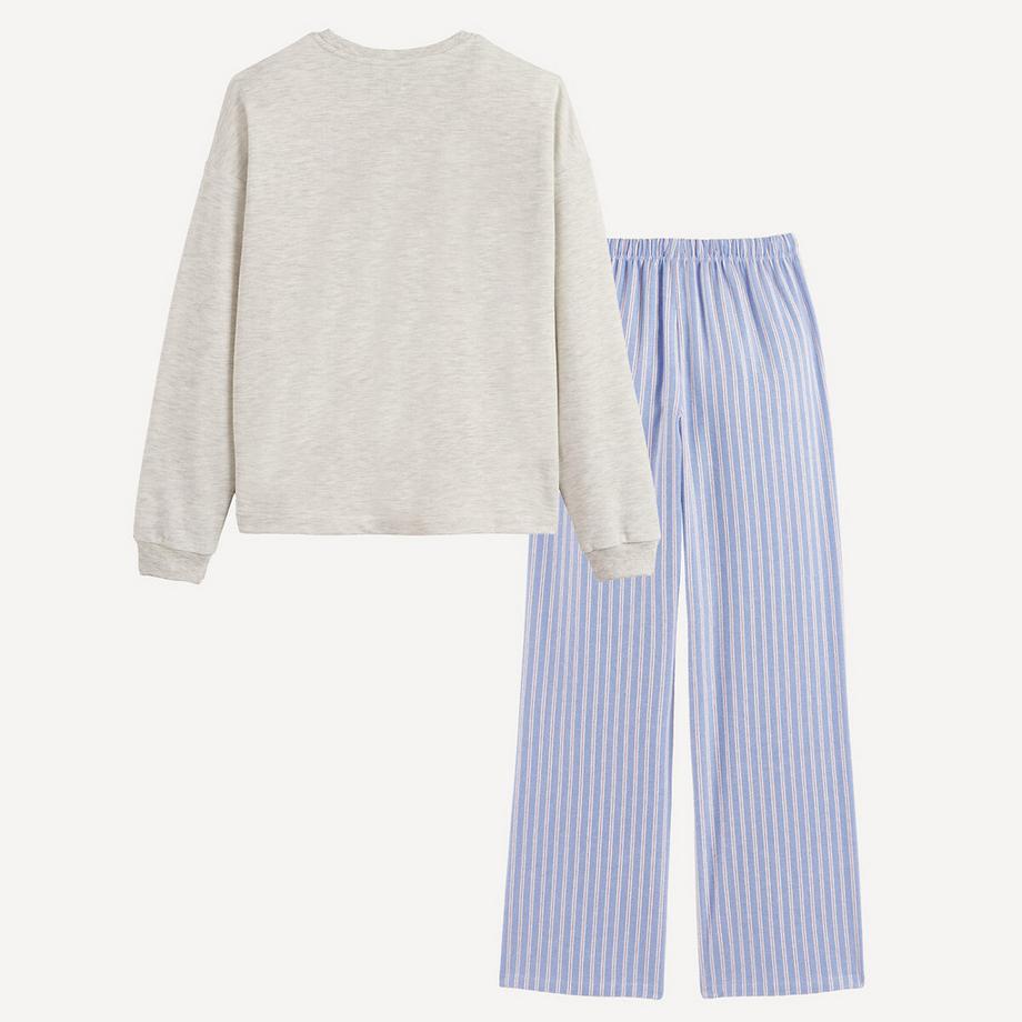 La Redoute Collections  Pyjama avec haut en molleton 