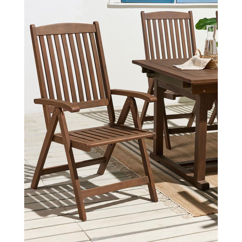 Beliani Gartenstuhl aus Akazienholz  AMANTEA  