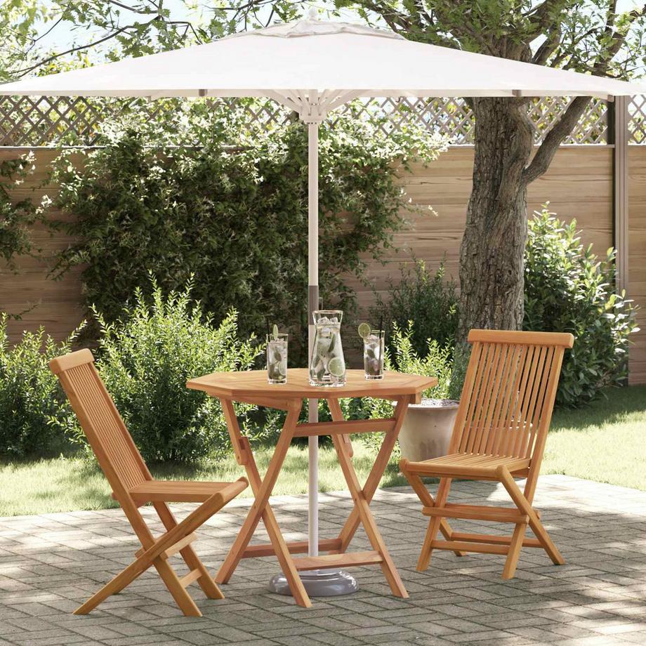 VidaXL Mobili da pranzo da giardino Legno massello di acacia  