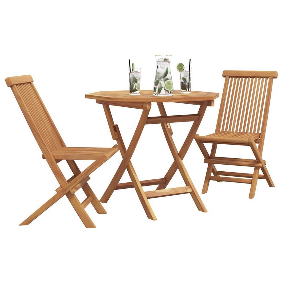 VidaXL Mobili da pranzo da giardino Legno massello di acacia  