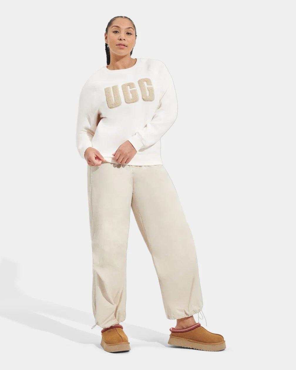 UGG  Madeline Fuzzy Logo Crewneck-M 