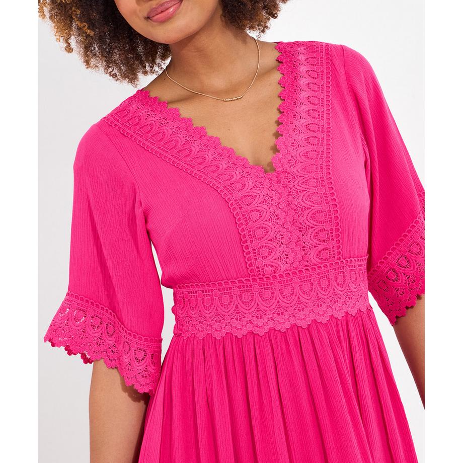 Joe Browns PETITE Boho Maxikleid Spitzenbesatz  