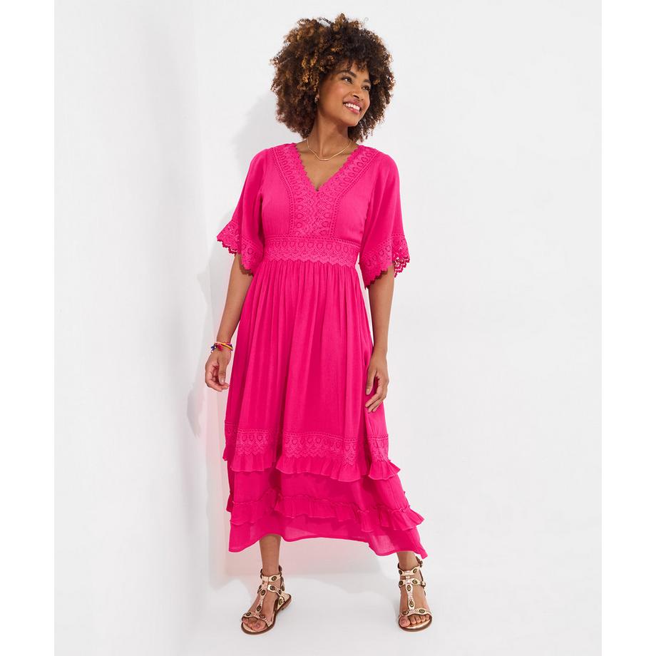 Joe Browns PETITE Boho Maxikleid Spitzenbesatz  