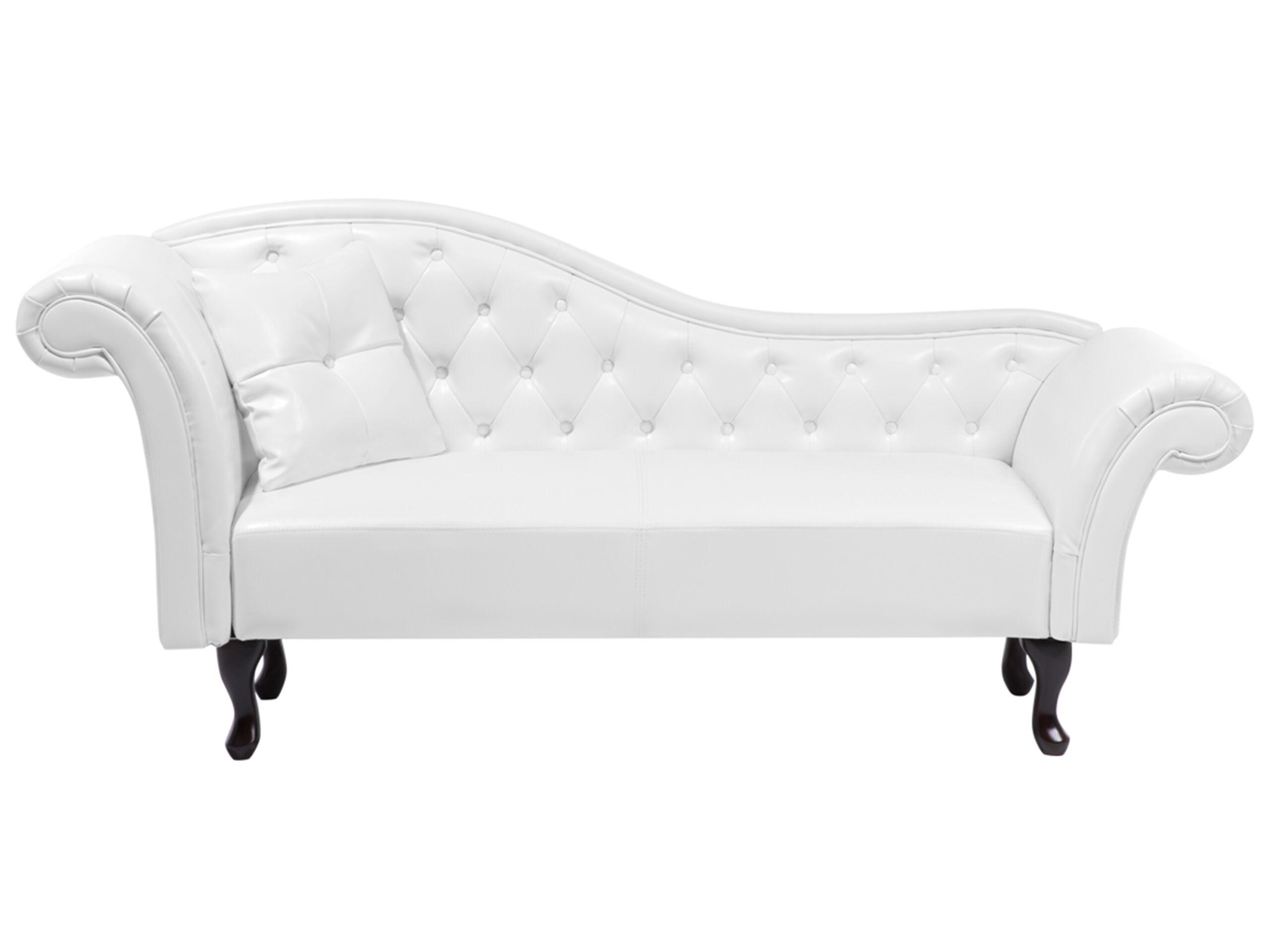 Beliani Chaise longue versione sinistra en Pelle sintetica Glamour LATTES  