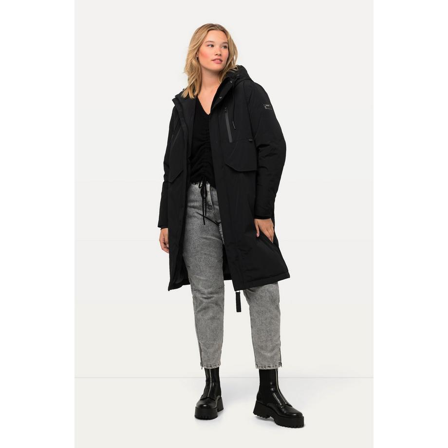 Ulla Popken HYPRAR Funktionsmantel wasserdicht 2-Wege-Zipper  