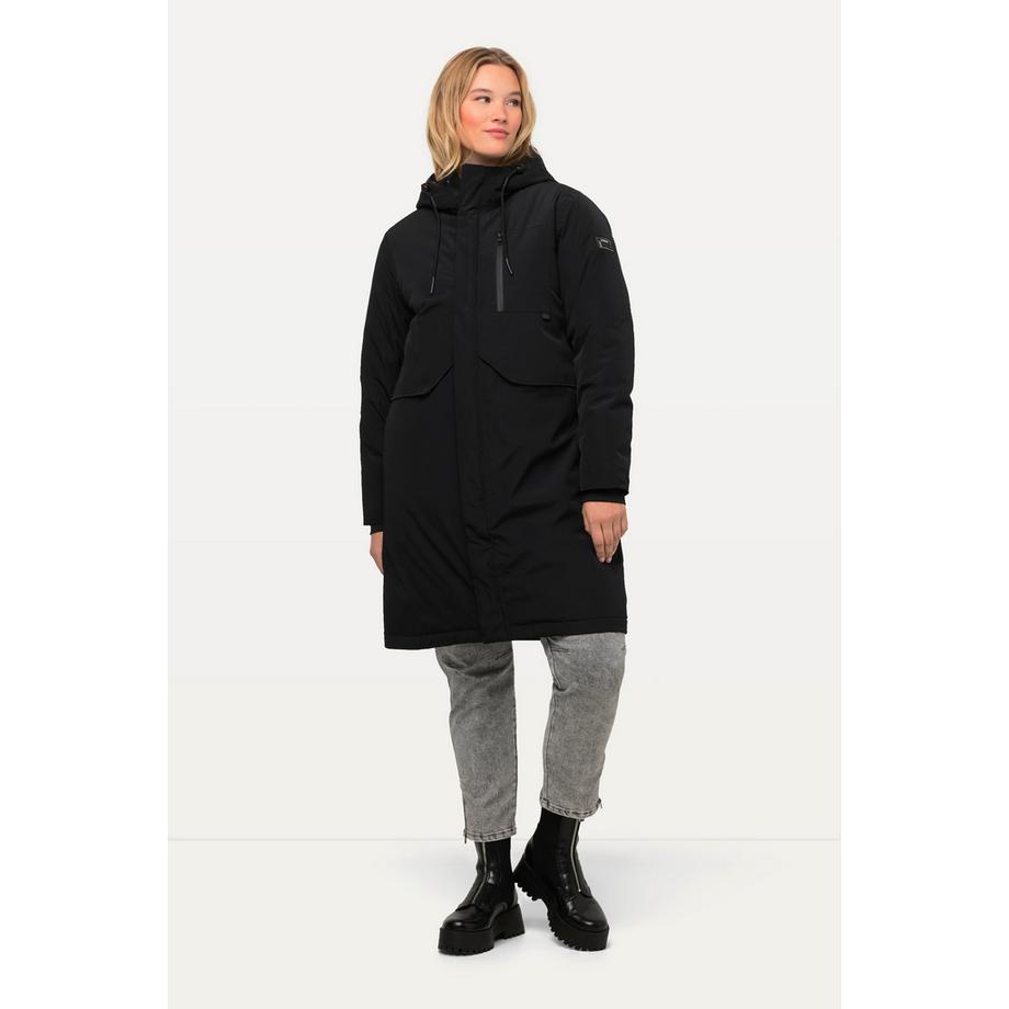 Ulla Popken HYPRAR Funktionsmantel wasserdicht 2-Wege-Zipper  
