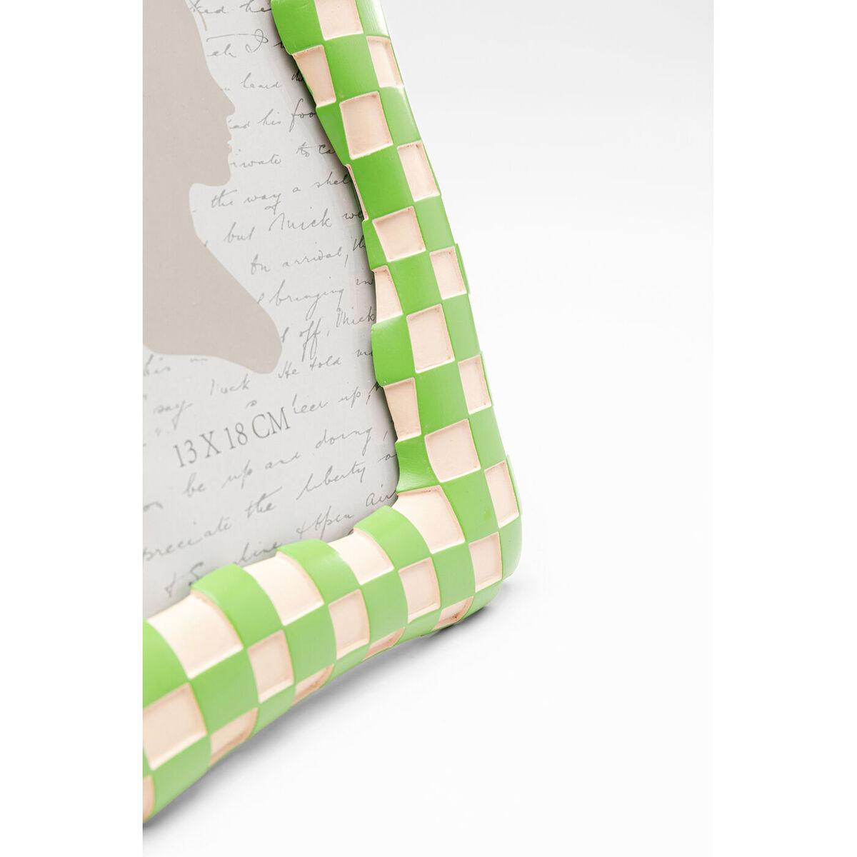 KARE Design Cadre photo Checker vert 13x18  