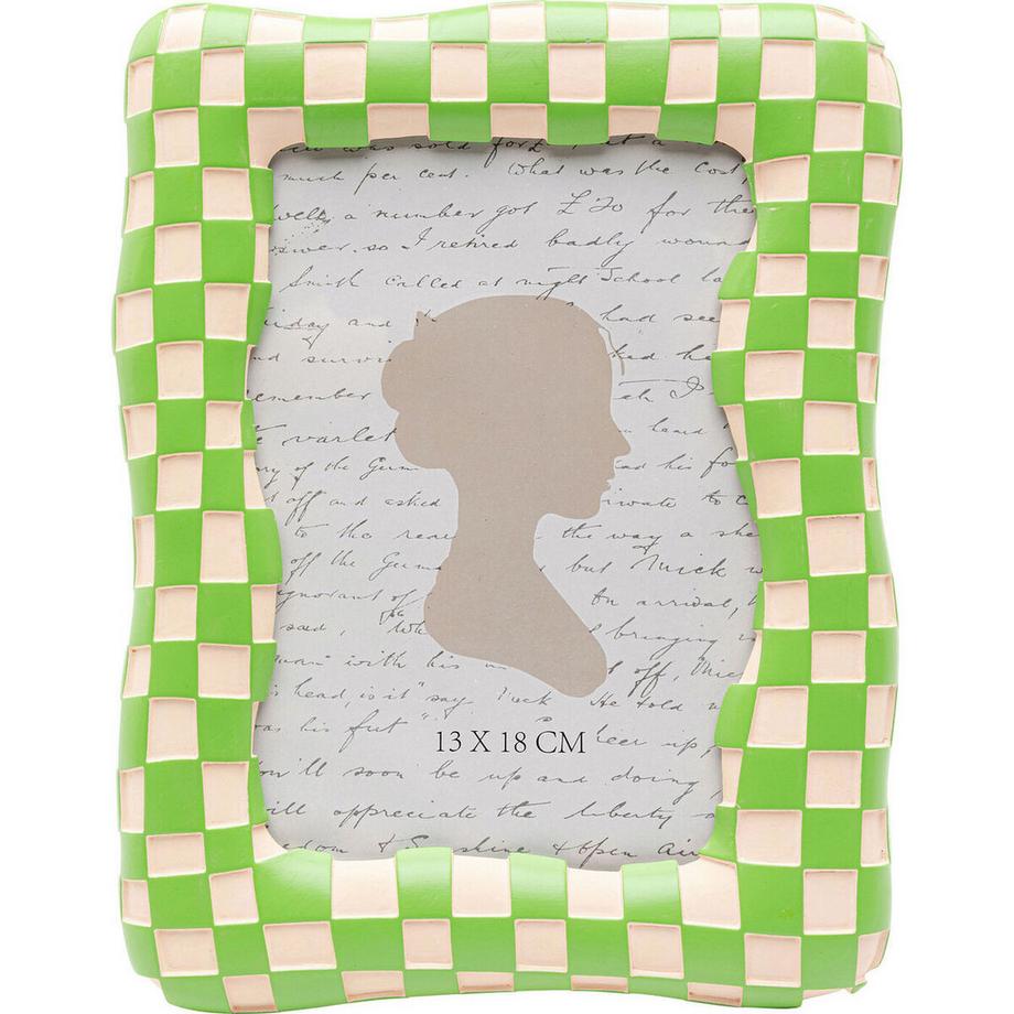 KARE Design Cadre photo Checker vert 13x18  