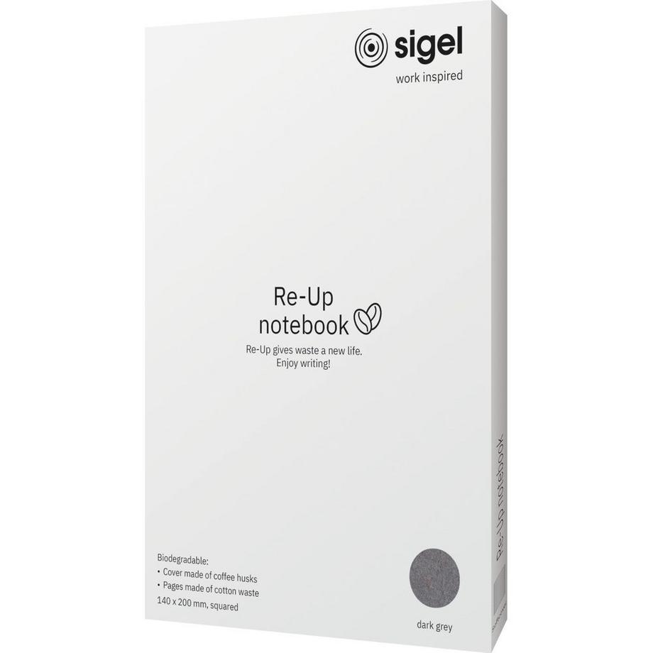 Sigel Notizbuch Re-Up kariert  