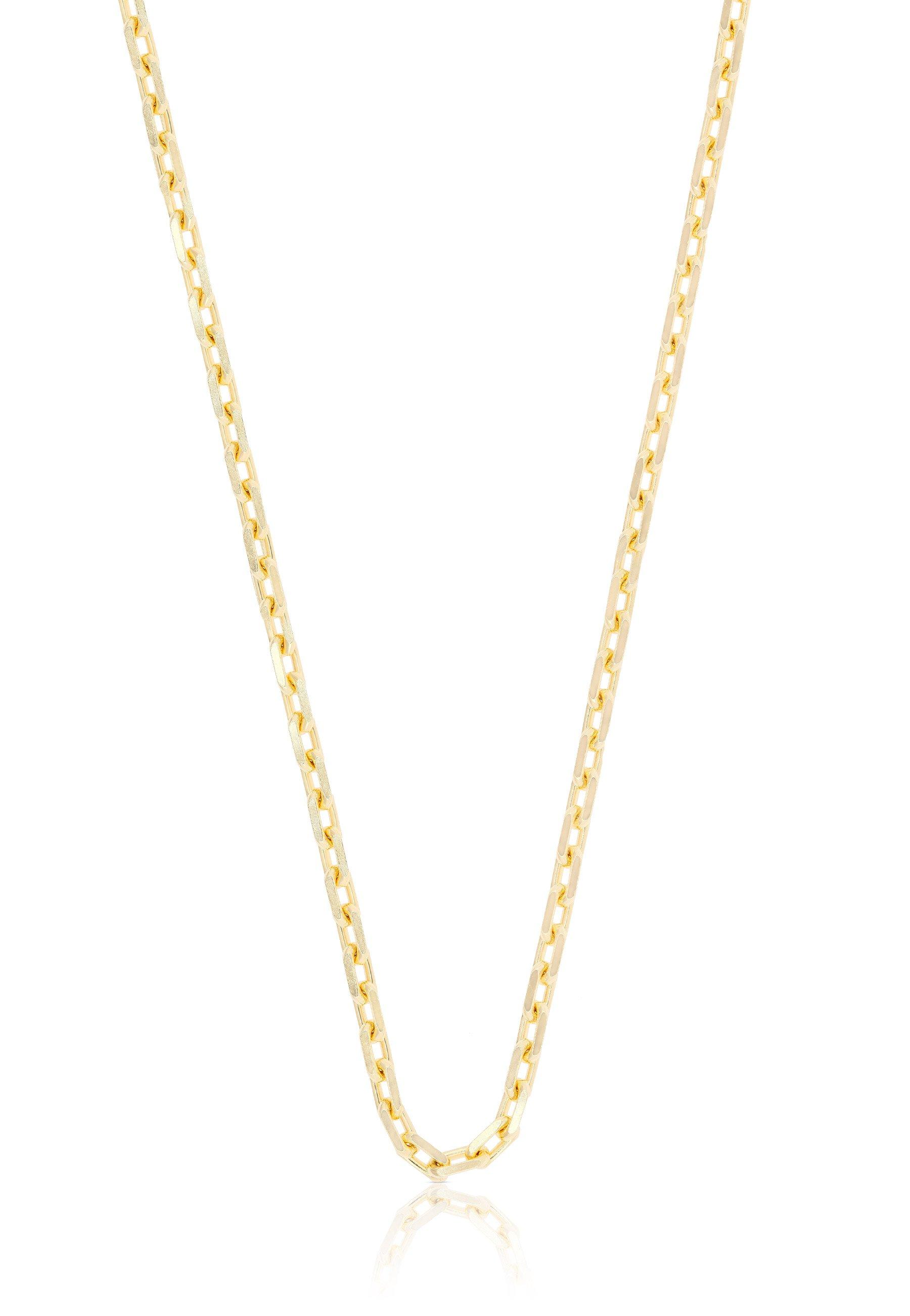 MUAU Schmuck  Collier forçat or jaune 750, 2.9mm, 60cm 