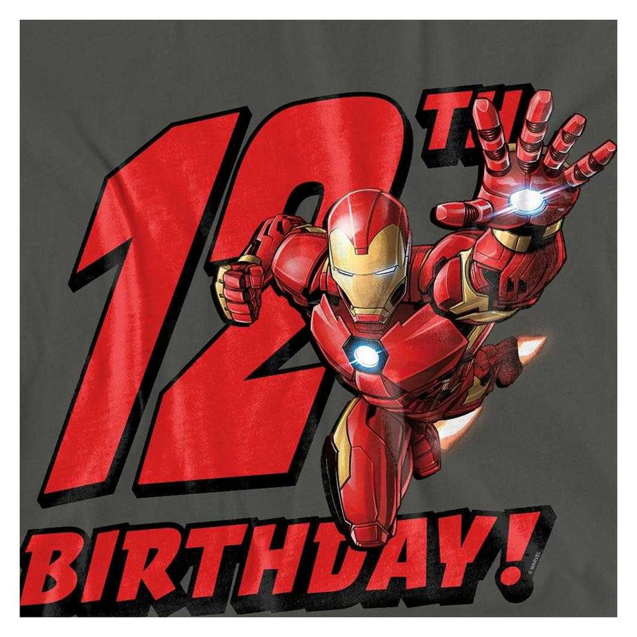 Iron Man  T-Shirt, 12er Geburstag 
