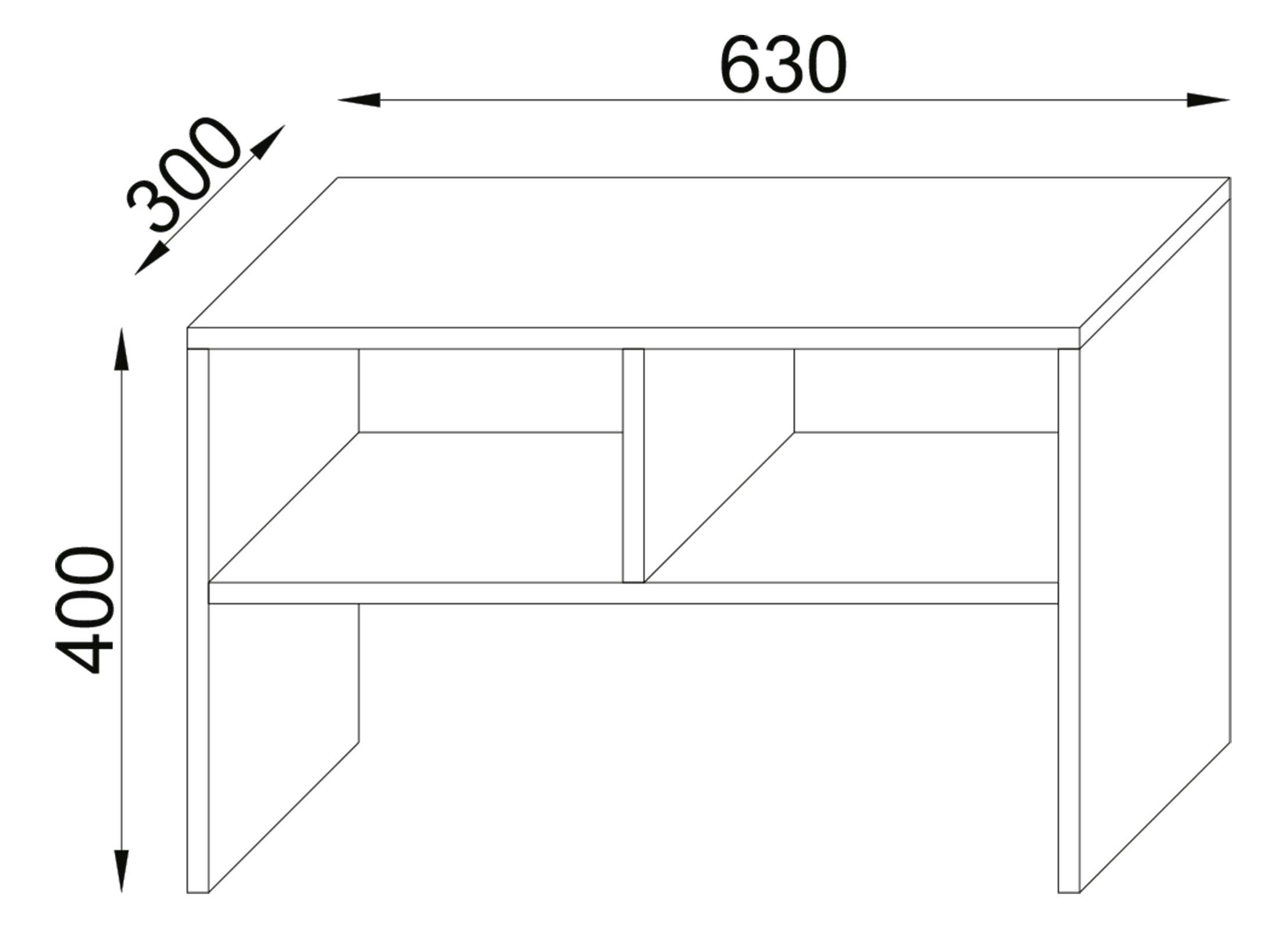 VCM Table d'appoint en bois Nachto  