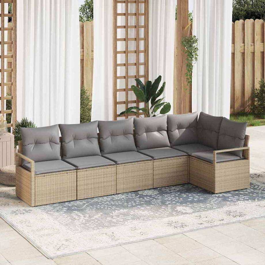 VidaXL Mobilier de jardin poly rattan  
