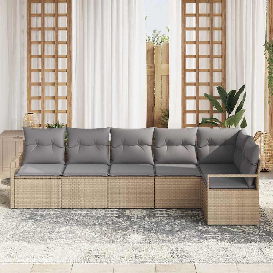 VidaXL Mobilier de jardin poly rattan  