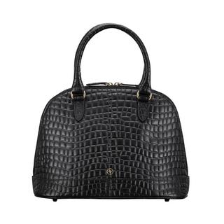 Maxwell Scott Le Rosa Croco Sac a main classique en cuir effet croco acheter en ligne MANOR