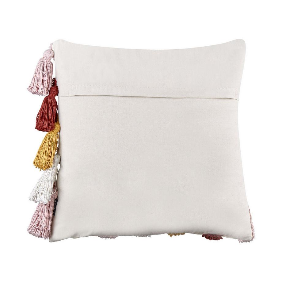 Beliani Lot de 2 coussins décoratifs en Coton Boho RAINSTAR  