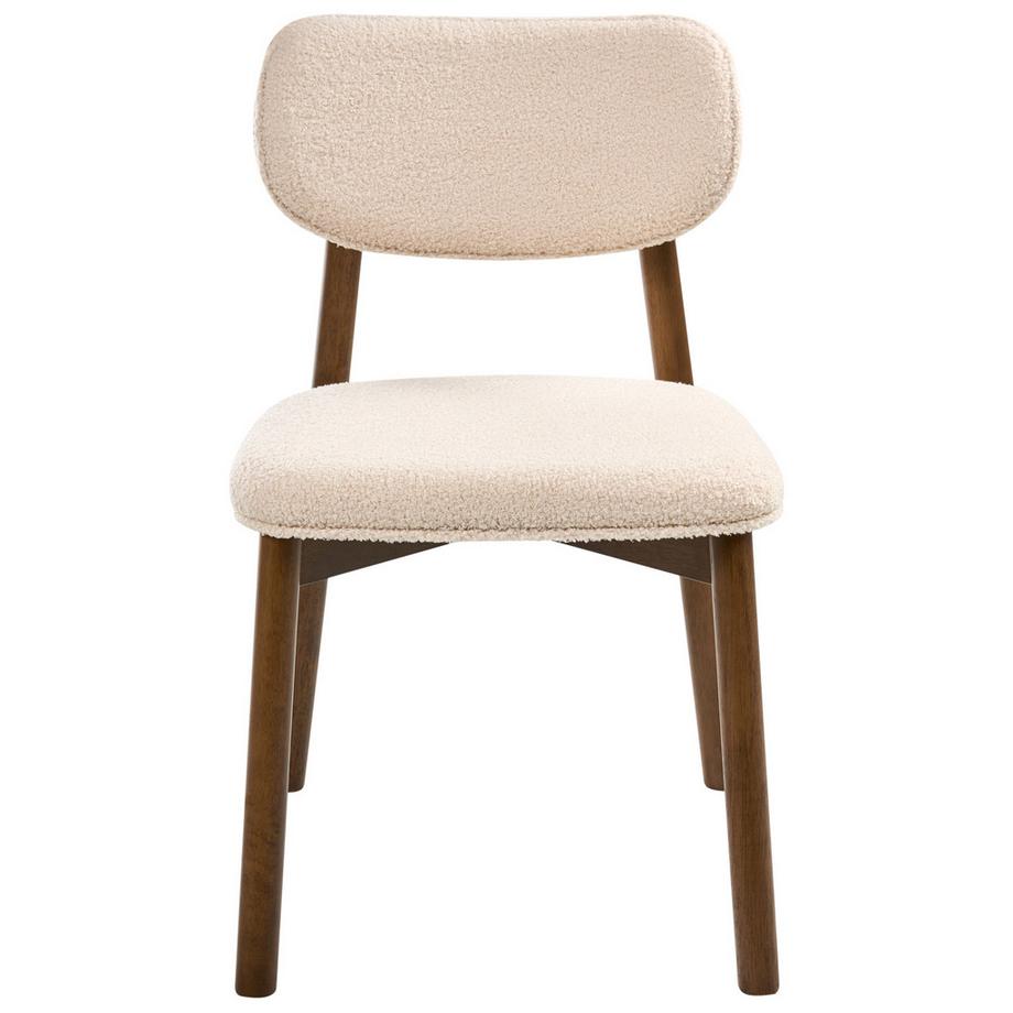 Beliani Lot de 2 chaises de salle à manger en Bouclé Rétro MILLS  