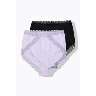 Ulla Popken Culottes Maxi Lot de 2 Dentelle  