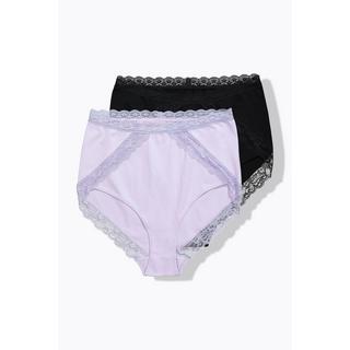 Ulla Popken Culottes Maxi Lot de 2 Dentelle  