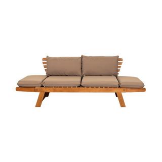 Contini 2er Sofa mit Kissen Taupe  