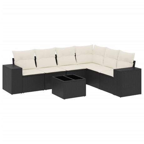 VidaXL set divano da giardino Polirattan  