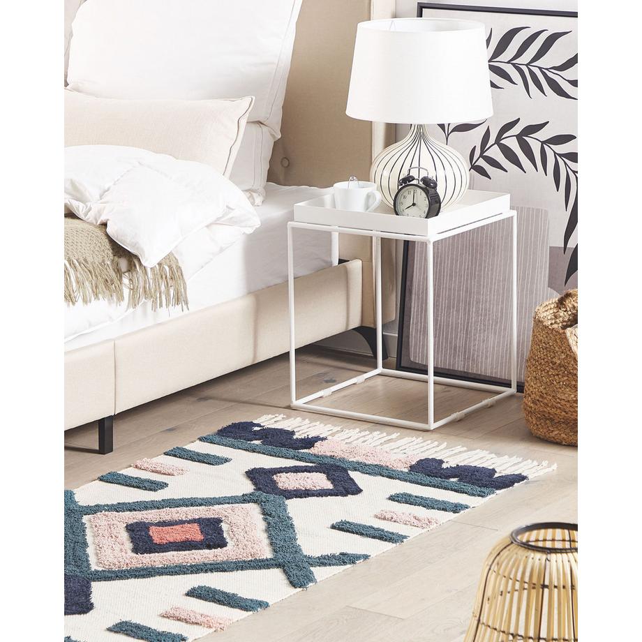 Beliani Tapis en Coton Boho KOZLU  