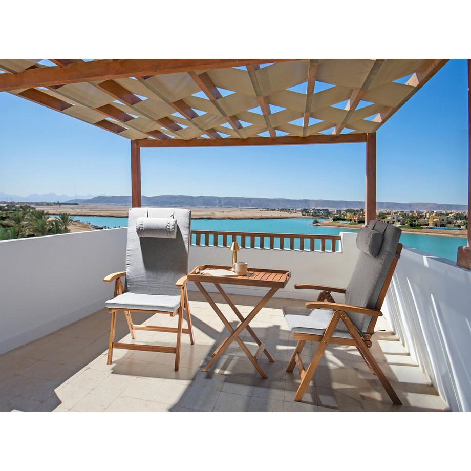 Beliani Sitzauflagen 2er Set aus Polyester Modern JAVA/AMANTEA PREMIUM  