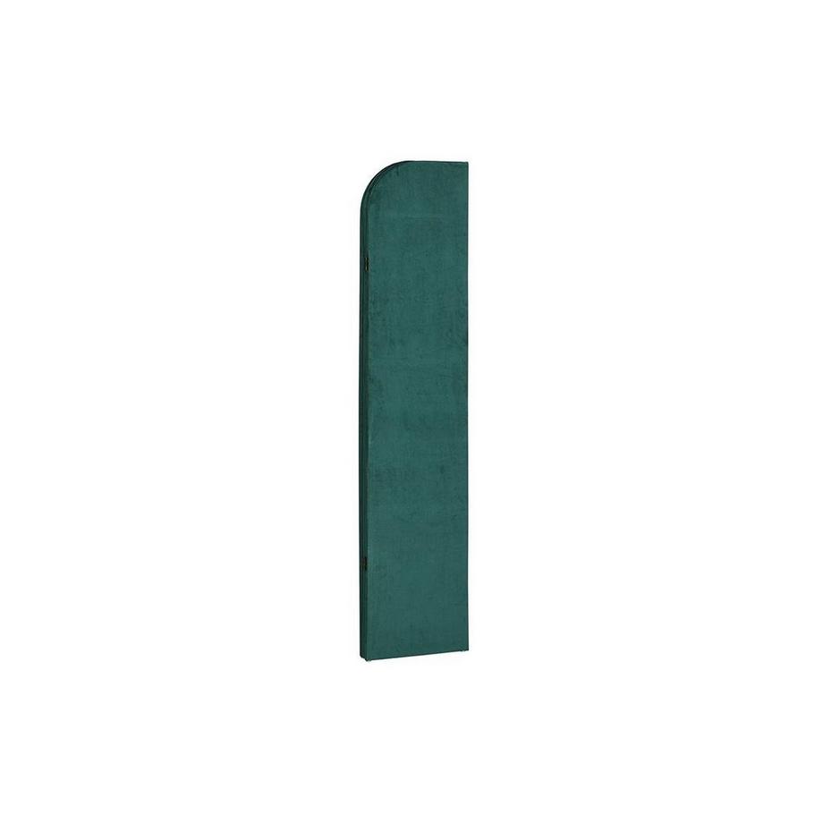 Vente-unique Paravent 3 pans en velours uni 120 x 180 cm VELVET - Vert  