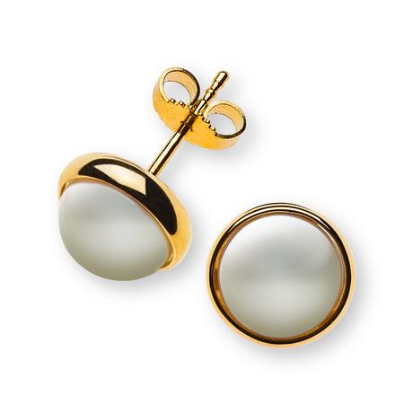 MUAU Schmuck  Creolen Gelbgold 750 U-Profil Scharnier 11.8mm 