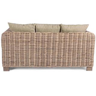 mutoni Gartensofa Rattan mit Kissen Fortaleza (2-Sitzer)  