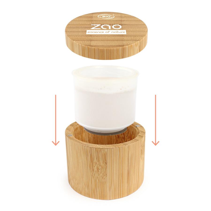 ZAO MAKEUP  Poudre libre Mineral silk Matifiante - Certifiée bio, vegan et rechargeable 