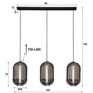 mutoni Hängelampe Tub 3L  