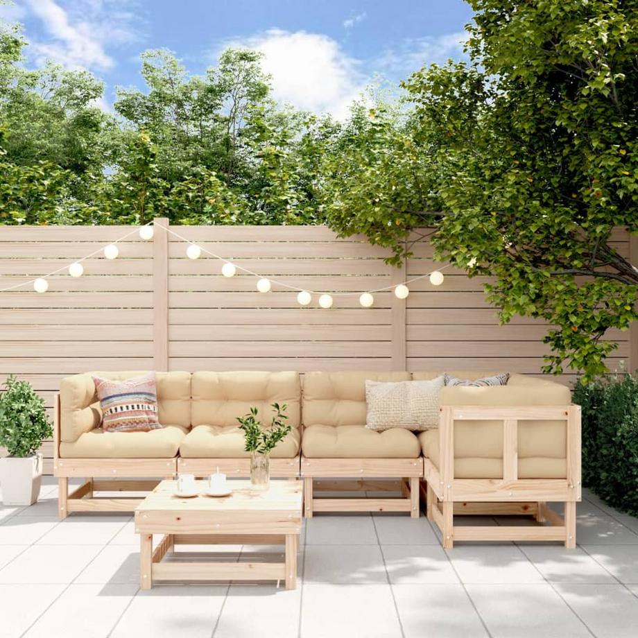 VidaXL Salon de jardin bois  