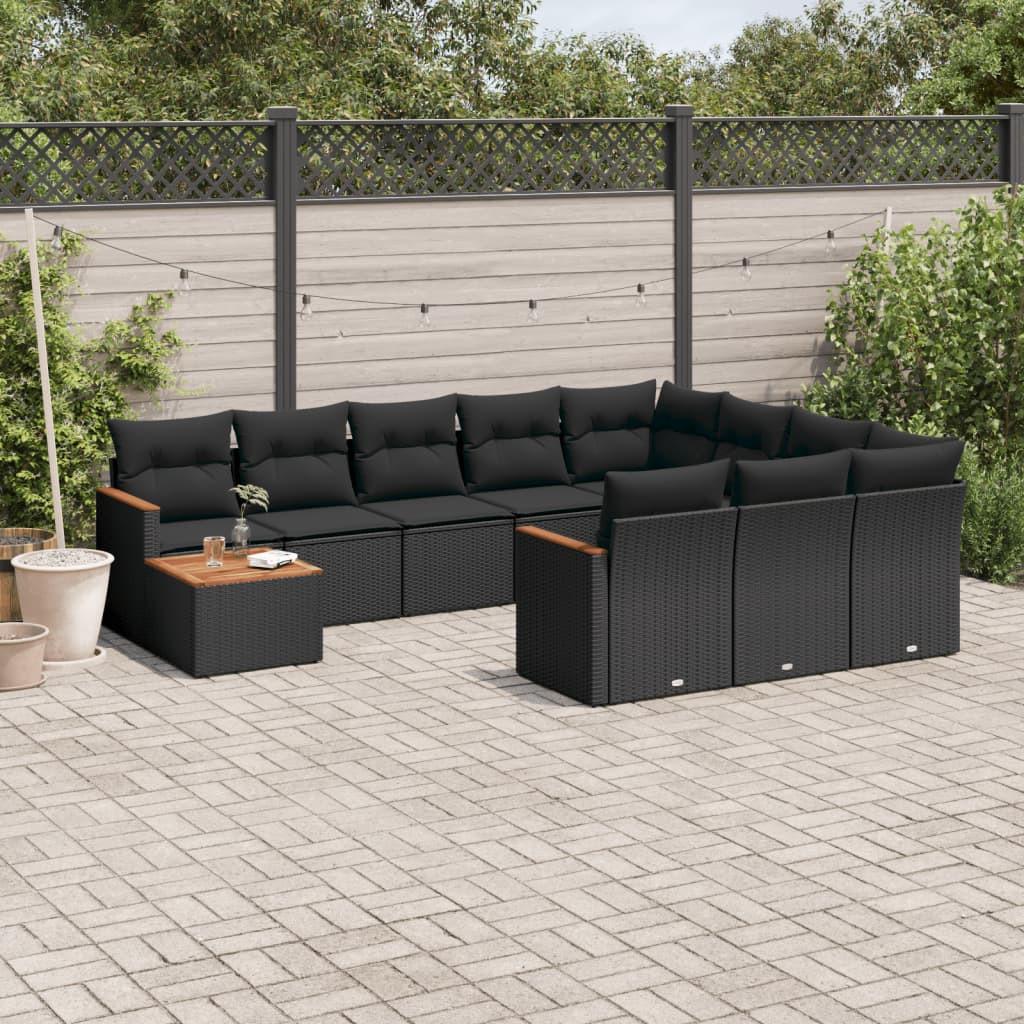 VidaXL set divano da giardino Polirattan  