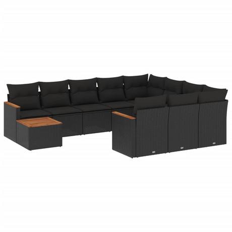 VidaXL set divano da giardino Polirattan  