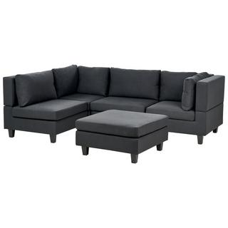 Beliani Ecksofa mit Ottomane aus Polyester Klassisch UNSTAD  