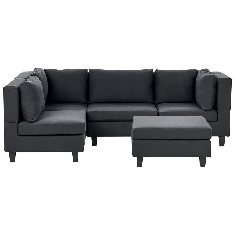 Ecksofa mit Ottomane aus Stoff Modern UNSTAD