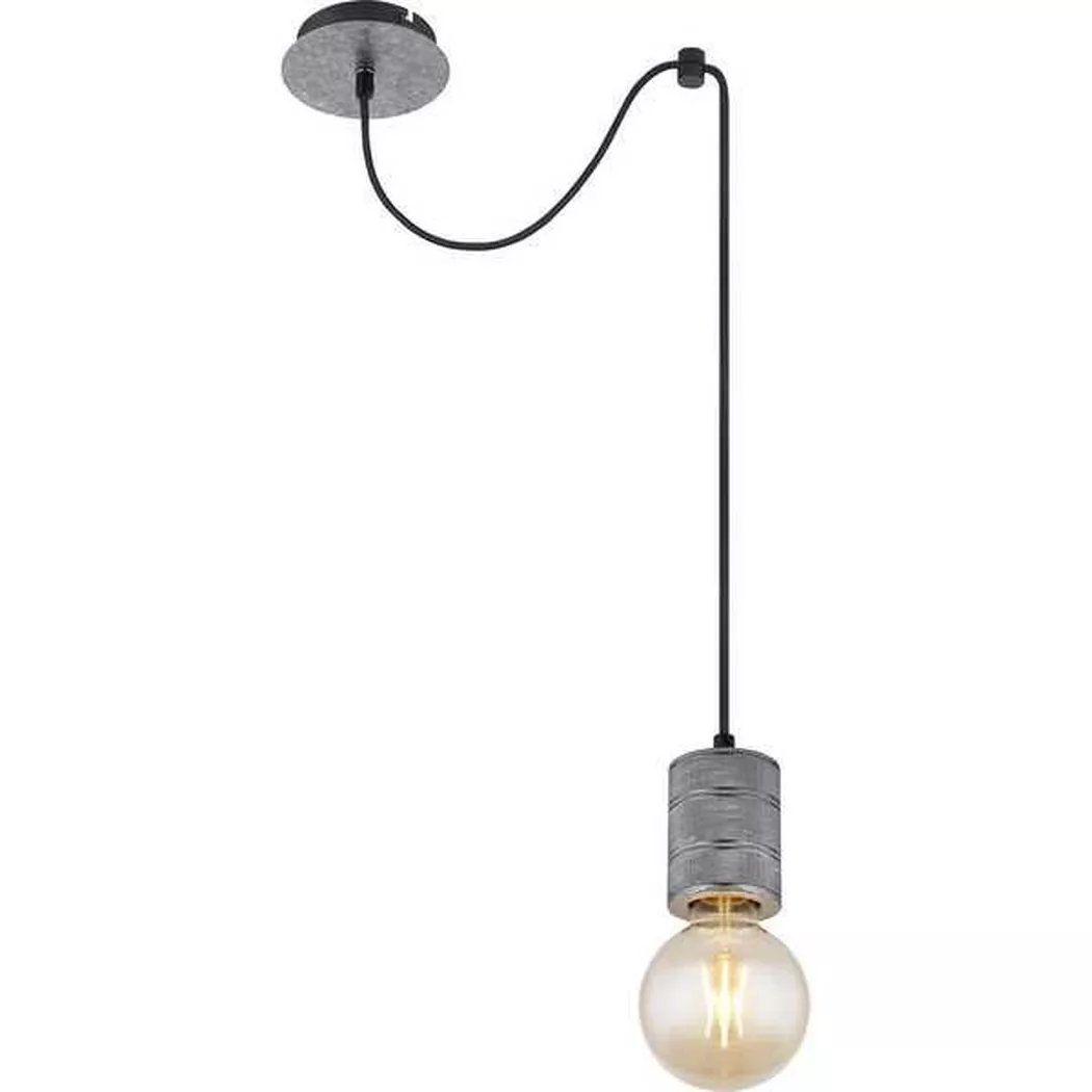 mutoni – Hängeleuchte Freddy Metall silber 1xE27, One Size, Silber