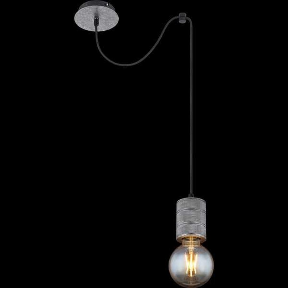 mutoni Lampada a sospensione Freddy metallo argento 1xE27  