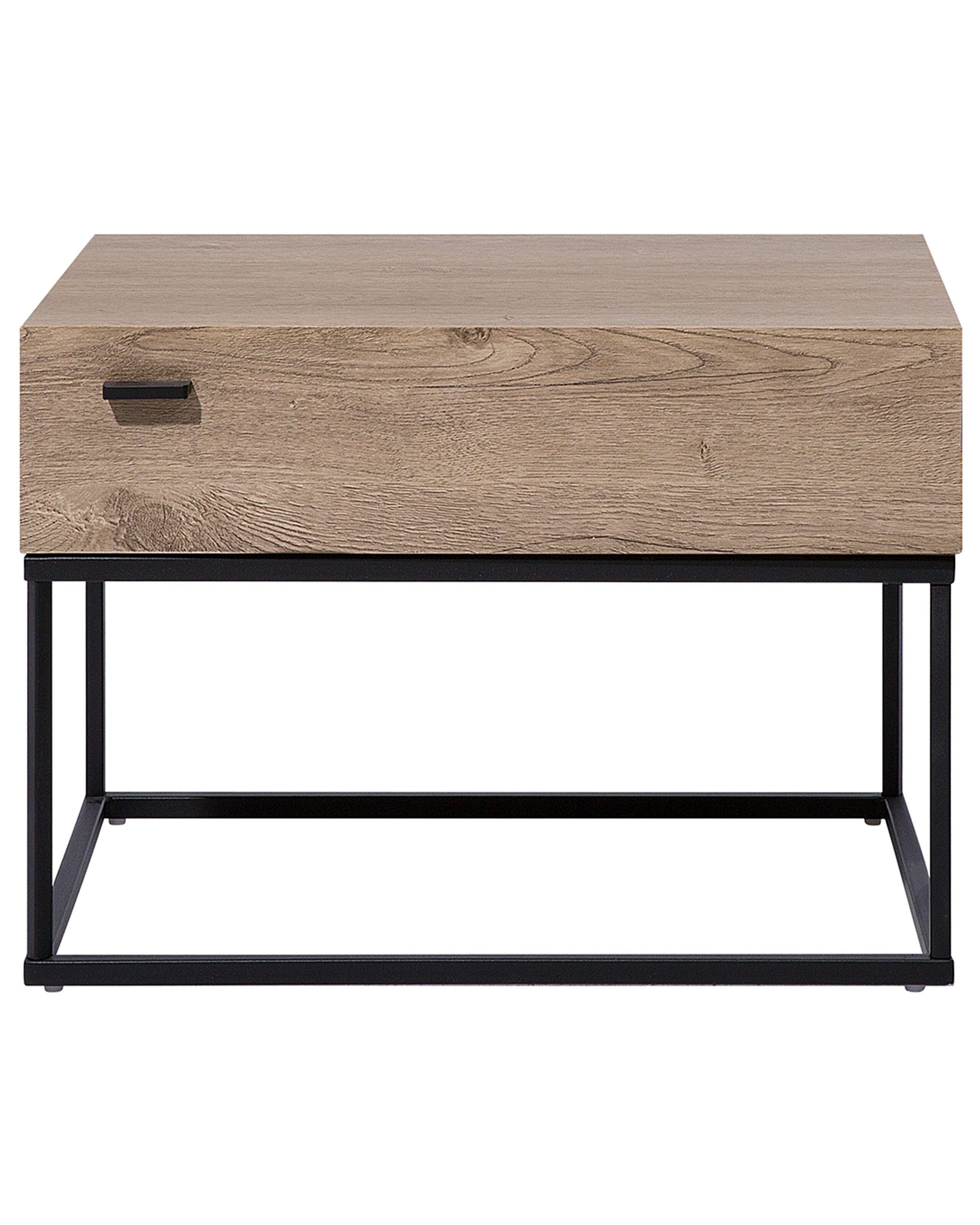 Beliani Table de nuit à 1 tiroir en Panneau de particules de bois Industriel CAIRO  